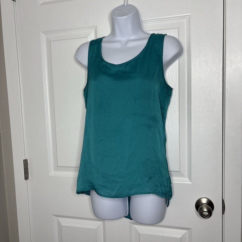 XS Heartsoul Teal Sleeveless Blouse Flowy Lightweight Tank